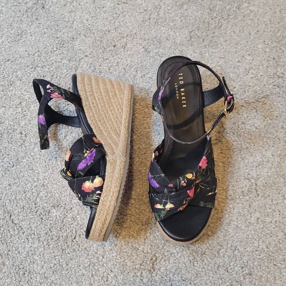Ted Baker Women's Espadrille Wedge Sandal Size US 7/EU 37.5 - Picture 3 of 9